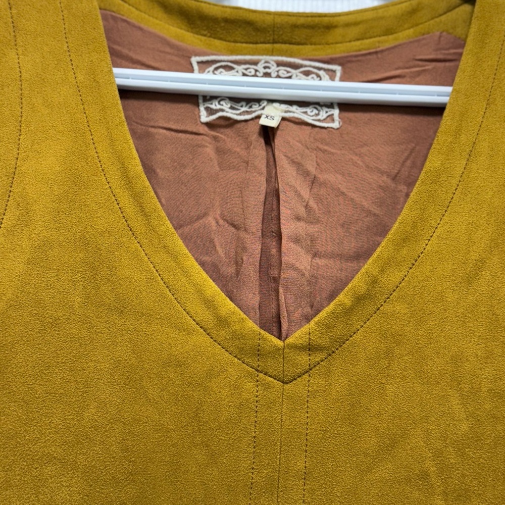 Mustard V-Neck Women's Sweater Dress